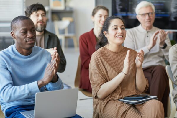 Audience Applauding at Seminar